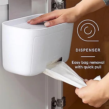 Aesthetic Door-Stash Trash Bag Dispenser